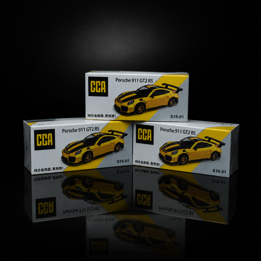 CCA 1:64 Scale Porsche 911 GT2 RS Die-Cast Model Car |  Official Licensed Die-Cast Model Car