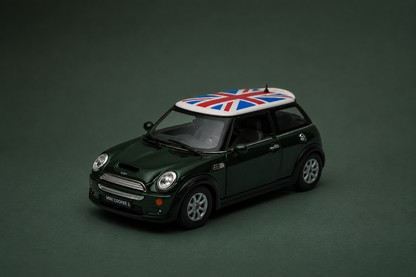 Mini Cooper S Die-Cast Model Car | Metal Pull-Back Toy with Openable Doors